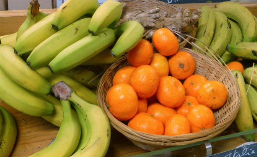 Banana e laranja