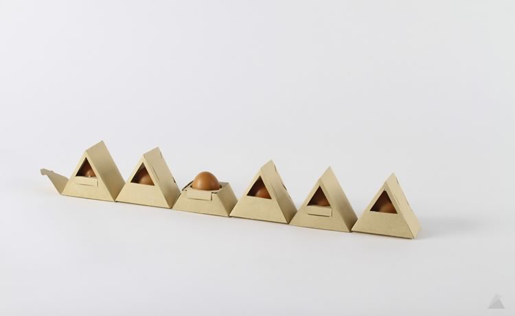 Caixa de ovos alternativa a partir de técnica de origami