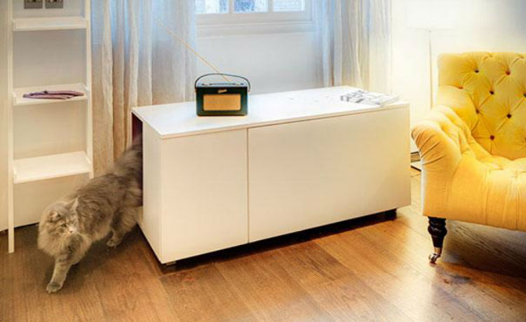 Transforme o armário em um espaço exclusivo para seu gato