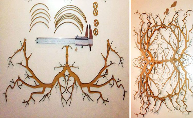 Lustre que transforma seu quarto em uma floresta