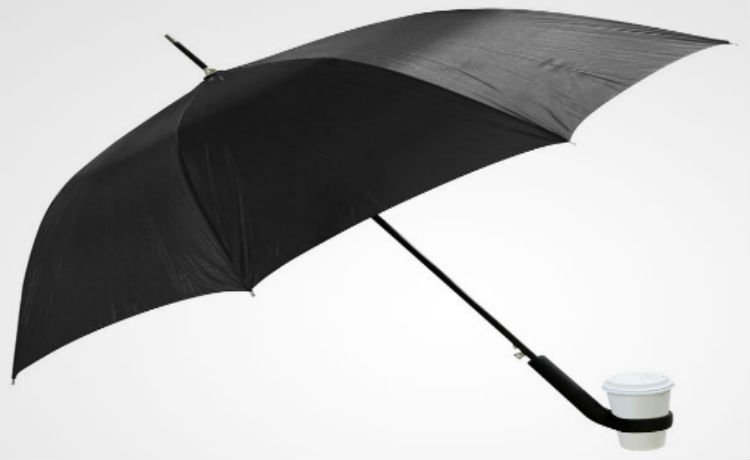 Guarda-chuva com porta-copo