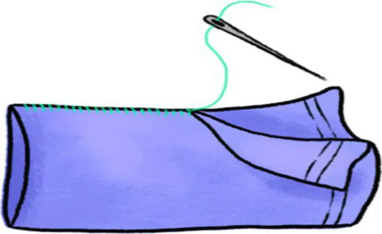 costurando almofada para aromaterapia