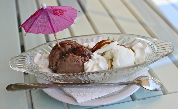 Sorvete de chocolate