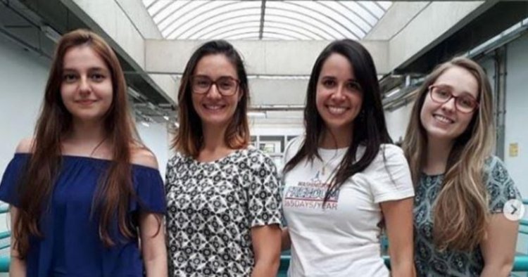 As idealizadoras do Nutricare, Ingrid, Larissa, Mariane e Luiza