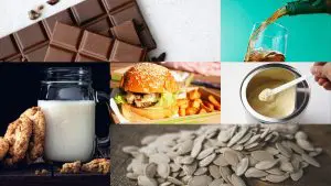 Alimentos que causam espinhas