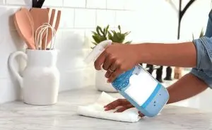 Limpeza com produtos químicos