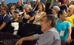 Participantes do Dia do Calouro da Terceira Idade