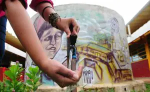 Cisterna usada para o armazenamento de água de reúso em Brasília