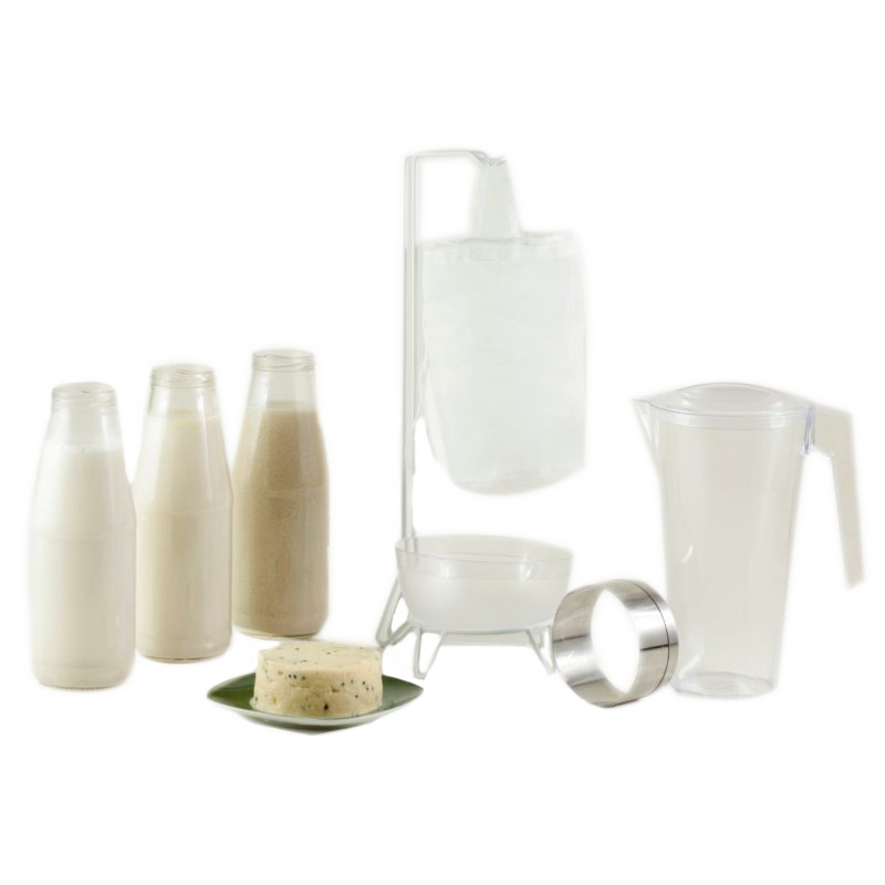 Kit queijo e leite vegetal