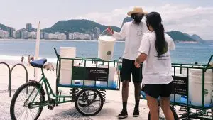 Lixo orgânico coletado pela Casca