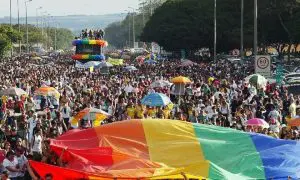 Foto acima: Parada do orgulho LGBTQIAP+ no Rio de Janeiro, em 22/06/22.