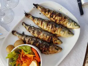 porção de peixe