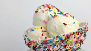 Sorvete com sacarose