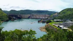 Represa Mascarenhas de Moraes em Ibiraci, Minas Gerais, Brasil